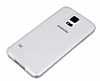 Samsung i9600 Galaxy S5 effaf Silikon Kenarl effaf Rubber Klf - Resim 1