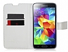 Samsung i9600 Galaxy S5 Siyah Kravat Czdanl Yan Kapakl Klf - Resim: 1