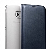 Samsung 9800 Galaxy S6 Orjinal Flip Wallet Siyah Deri Klf - Resim: 5