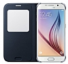 Samsung i9800 Galaxy S6 Orjinal Uyku Modlu Pencereli Siyah Deri Klf - Resim: 5