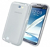 Samsung N7100 Galaxy Note 2 Ultra Koruma effaf Silikon Klf - Resim 3