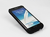 Samsung N7100 Galaxy Note 2 Bataryal Siyah Klf - Resim 4
