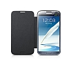 Samsung N7100 Galaxy Note 2 Orjinal Siyah Flip Cover - Resim 3