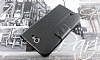Samsung N7100 Galaxy Note 2 Pencereli nce Yan Kapakl Siyah Klf - Resim 2