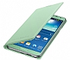 Samsung N7500 Galaxy Note 3 Neo Orjinal Yeil Flip Wallet Klf - Resim 1