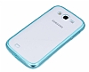 Samsung Galaxy Grand Yeil Silikon Kenarl effaf Rubber Klf - Resim 2