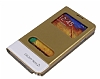 Samsung N9000 Galaxy Note 3 Gizli Mknatsl ift Pencereli Gold Deri Klf - Resim: 2