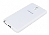 Samsung N9000 Galaxy Note 3 Beyaz Silikon Kenarl effaf Rubber Klf - Resim 2