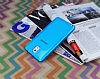 Samsung N9000 Galaxy Note 3 effaf Mavi Silikon Klf - Resim: 2