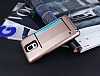 Samsung N9100 Galaxy Note 4 Kartlkl Ultra Koruma Rose Gold Klf - Resim: 4