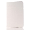 Samsung P5220 Galaxy Tab 3 10.1 360 Derece Dner Standl Beyaz Deri Klf - Resim: 5