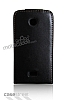 Samsung S5620 Monte Siyah Kapakl Deri Klf - Resim: 1