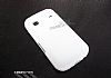 Samsung S5660 Galaxy Gio Beyaz Silikon Klf - Resim 1