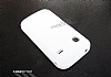 Samsung S5660 Galaxy Gio Beyaz Silikon Klf - Resim 2