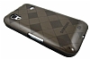 Samsung S5830 Galaxy Ace Ekose Desenli Siyah Silikon Klf - Resim 1