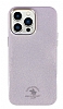 Santa Barbara Aurora Polo Racquet Club iPhone 14 Pro Simli Pembe Silikon Klf