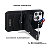 Santa Barbara Clyde Polo Racquet Club iPhone 14 Pro Max Siyah Deri Klf - Resim 1