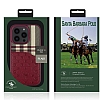 Santa Barbara Plaid Kartvizitli Polo Racquet Club iPhone 13 Pro Kahverengi Deri Klf - Resim 5