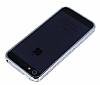 Shengo iPhone SE / 5 / 5S Tal Metal Bumper ereve Silver Klf - Resim 2