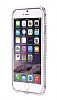 Shengo iPhone 6 Plus / 6S Plus Tekta Tal Metal Silver Klf - Resim: 1