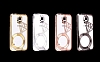 Shengo Samsung i9600 Galaxy S5 Tekta Tal Metal Rose Gold Klf - Resim: 1