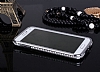 Shengo Samsung i9600 Galaxy S5 Tekta Tal Metal Silver Klf - Resim 3
