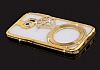 Shengo Samsung Galaxy S6 Edge Tekta Tal Metal Gold Klf - Resim: 2