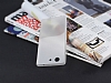 Sony Xperia Z3 Compact effaf Beyaz Silikon Klf - Resim 1