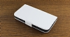 Sony Xperia Ion LT28i Standl Czdanl Beyaz Deri Klf - Resim 1