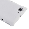 Sony Xperia L Sert Mat Beyaz Rubber Klf - Resim: 2