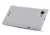 Sony Xperia L Sert Mat Beyaz Rubber Klf - Resim 1