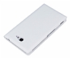 Sony Xperia M2 ift Pencereli nce Kapakl Beyaz Deri Klf - Resim 1