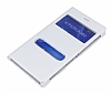 Sony Xperia M2 ift Pencereli nce Kapakl Beyaz Deri Klf - Resim 3
