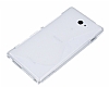 Sony Xperia M2 Desenli effaf Beyaz Silikon Klf - Resim: 2