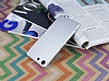 Sony Xperia M5 Tam Kenar Koruma Silver Rubber Klf - Resim: 2