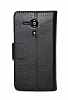 Sony Xperia SP Czdanl Siyah Deri Klf - Resim: 2
