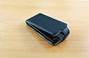Sony Xperia U Kapakl Siyah Deri Klf - Resim 1