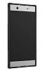 Sony Xperia XA1 Ultra Sper Koruma Standl Siyah Klf - Resim 4