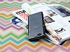 Sony Xperia Z1 Compact Pencereli nce Yan Kapakl Siyah Deri Klf - Resim: 1