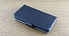 Sony Xperia Z1 Standl Czdanl Siyah Deri Klf - Resim: 1