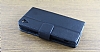 Sony Xperia Z1 Standl Czdanl Siyah Deri Klf - Resim 2