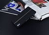 Sony Xperia Z2 Kadife Dokulu Siyah Silikon Klf - Resim 2