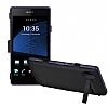 Sony Xperia Z2 Standl Bataryal Siyah Klf - Resim 2