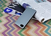Sony Xperia Z5 Compact Silikon Kenarl Silver Klf - Resim 1