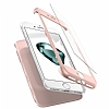 Spigen Air Fit 360 iPhone 7 / 8 Rose Gold Klf + 2x Tempered Glass Cam Koruyucu - Resim 4