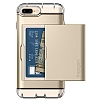 Spigen Crystal Wallet iPhone 7 Plus / 8 Plus Gold Klf - Resim 2