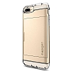 Spigen Crystal Wallet iPhone 7 Plus / 8 Plus Gold Klf - Resim 1