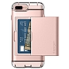 Spigen Crystal Wallet iPhone 7 Plus / 8 Plus Rose Gold Klf - Resim 3