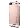 Spigen Crystal Wallet iPhone 7 Plus / 8 Plus Rose Gold Klf - Resim 1