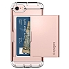 Spigen Crystal Wallet iPhone 7 / 8 Rose Gold Klf - Resim 1